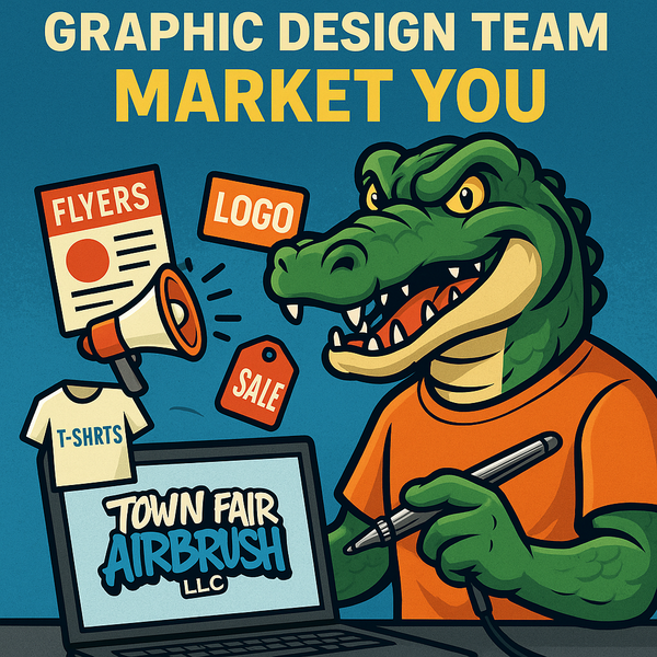 Let Town Fair Airbrush Graphic Design Team Market You