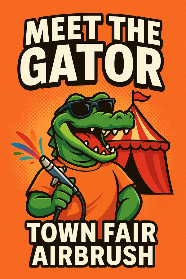 Meet the Gator: The Story Behind Town Fair Airbrush’s Mascot
