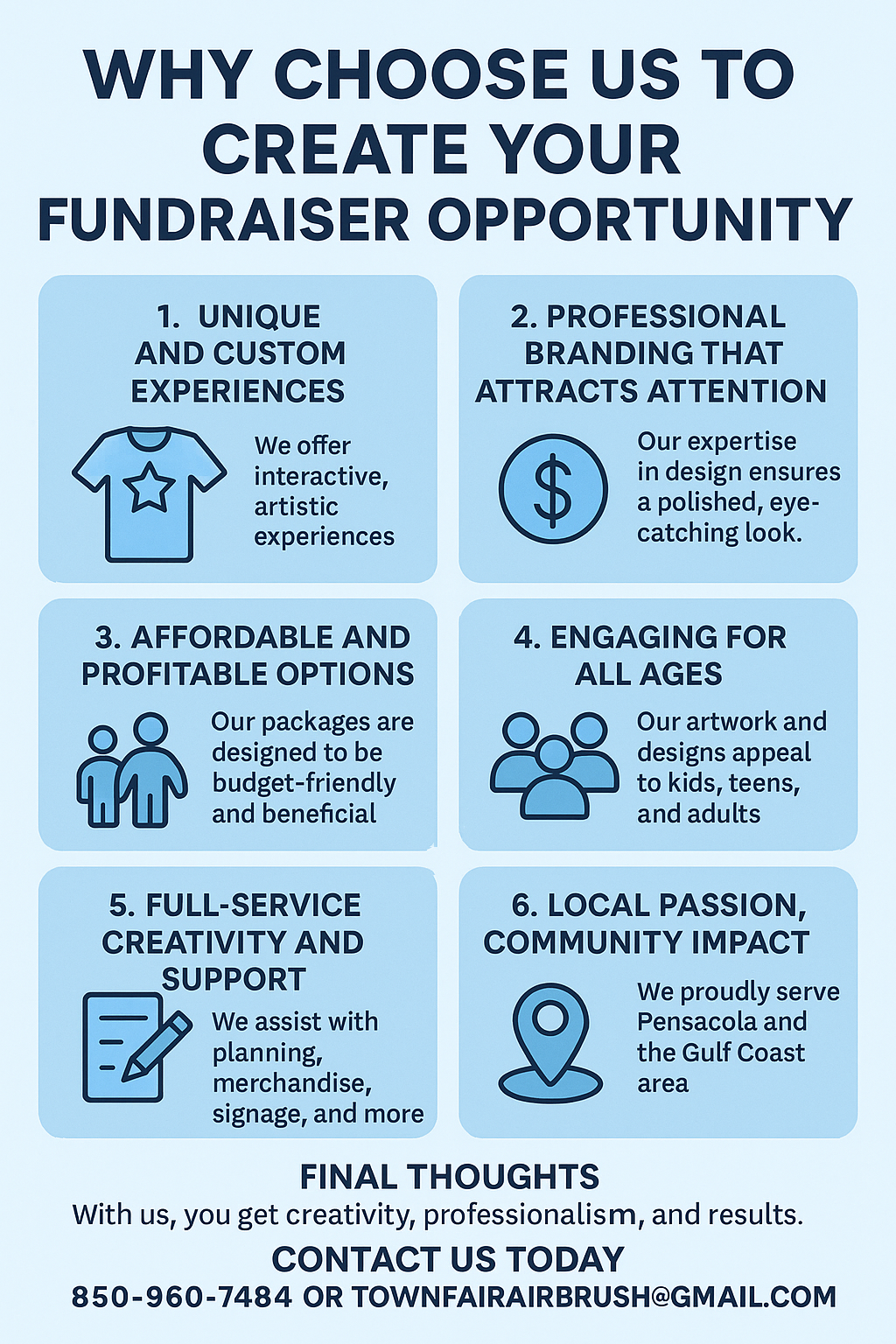 Why Choose Us to Create Your Fundraiser Opportunity
