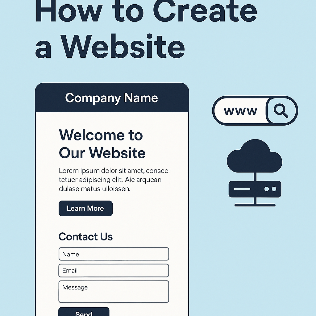 Building a Simple One-Page Website with a Working Contact Form