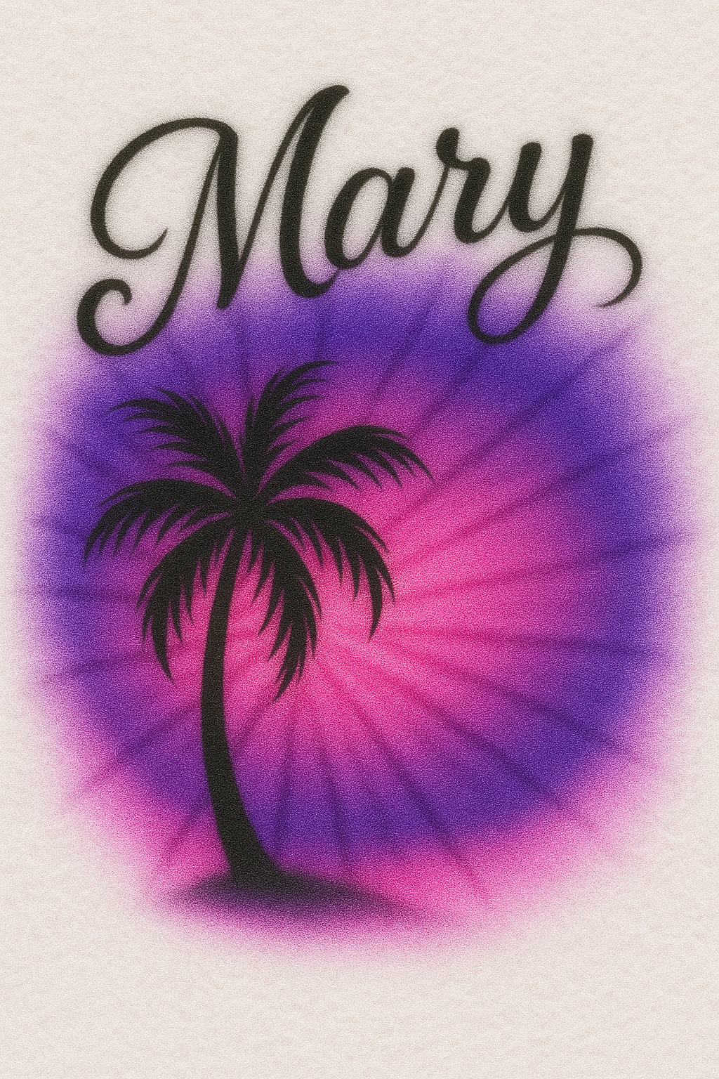 Name Design with Palm Tree