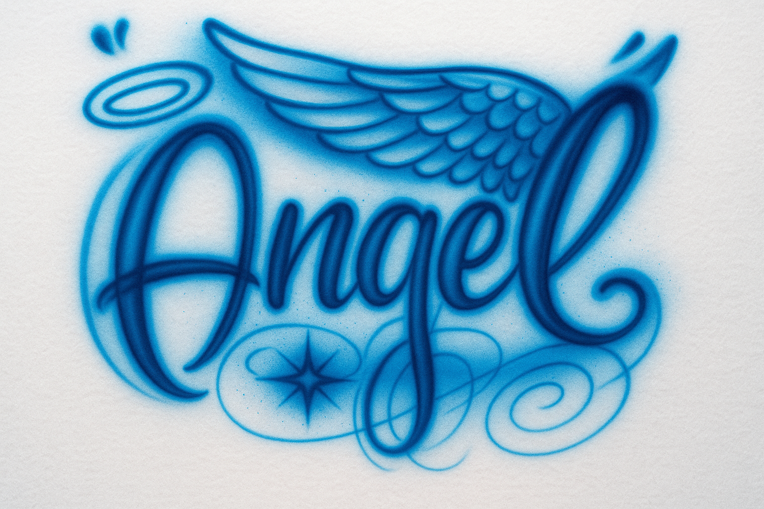 Airbrushed Name Design