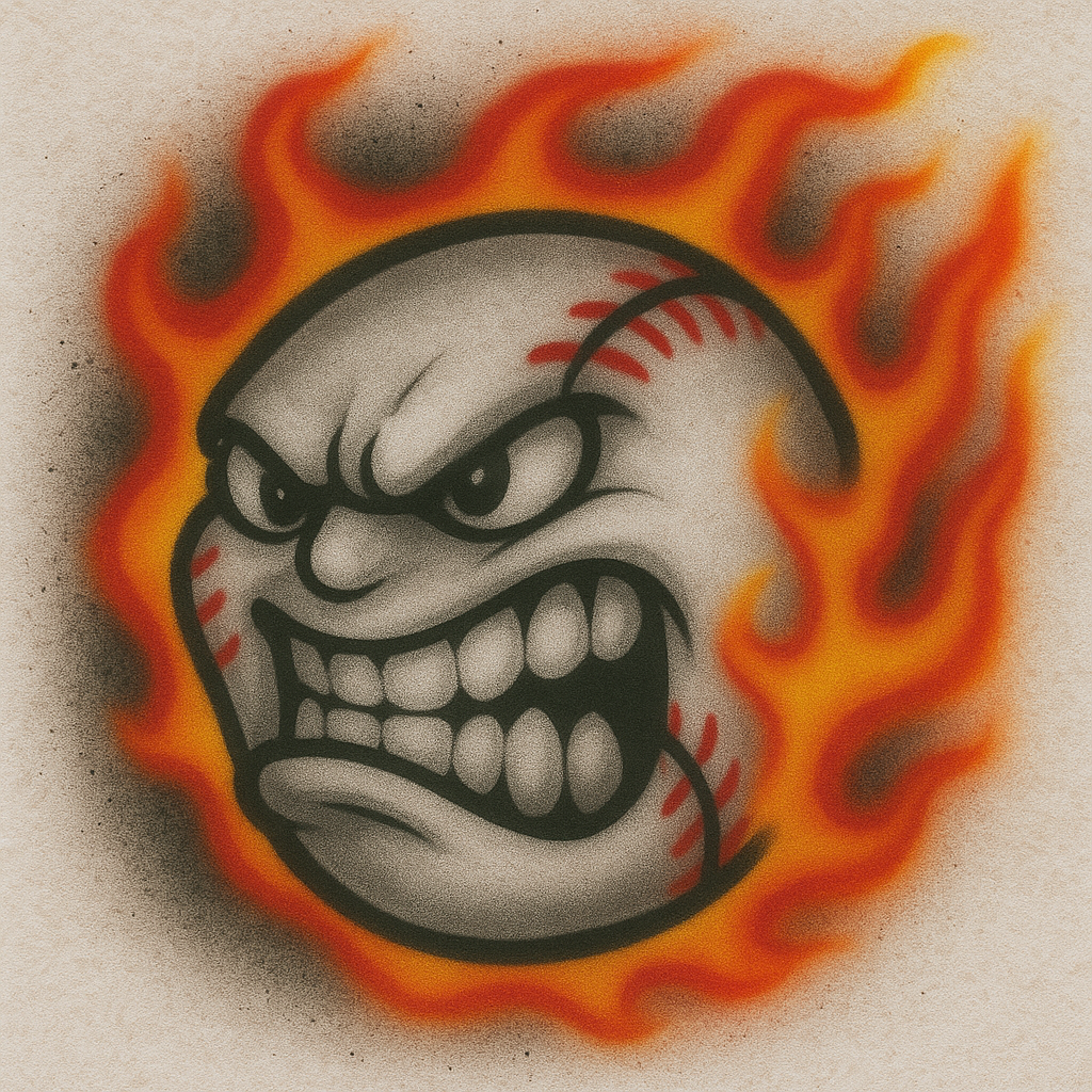 Flaming Baseball
