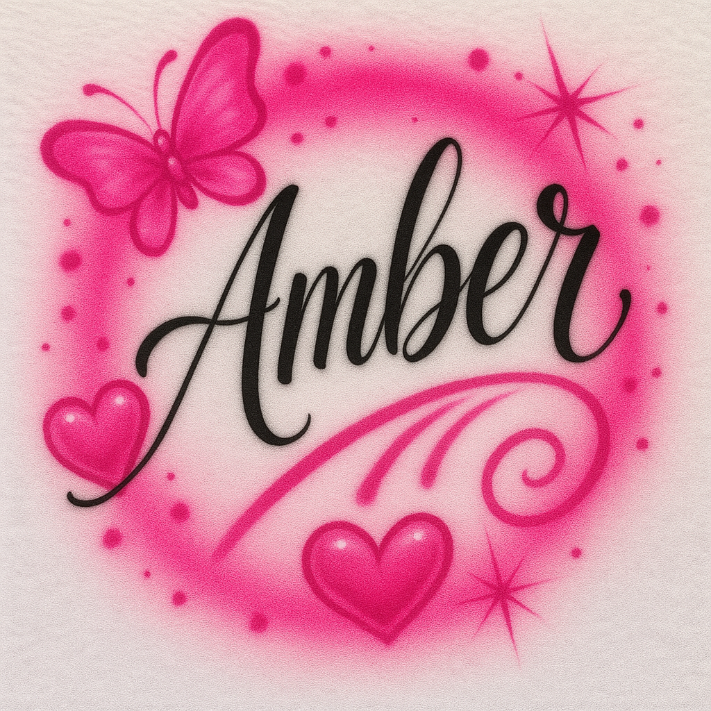 Amber Name Design