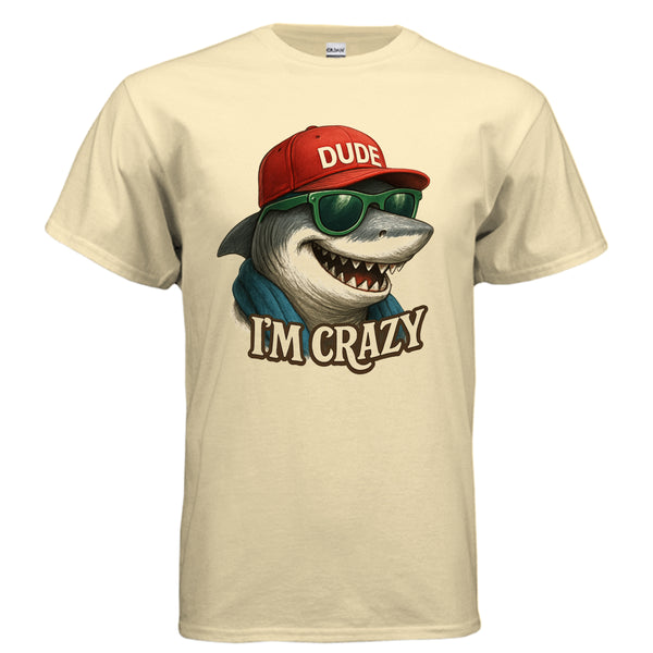 Crazy shark DTF Design