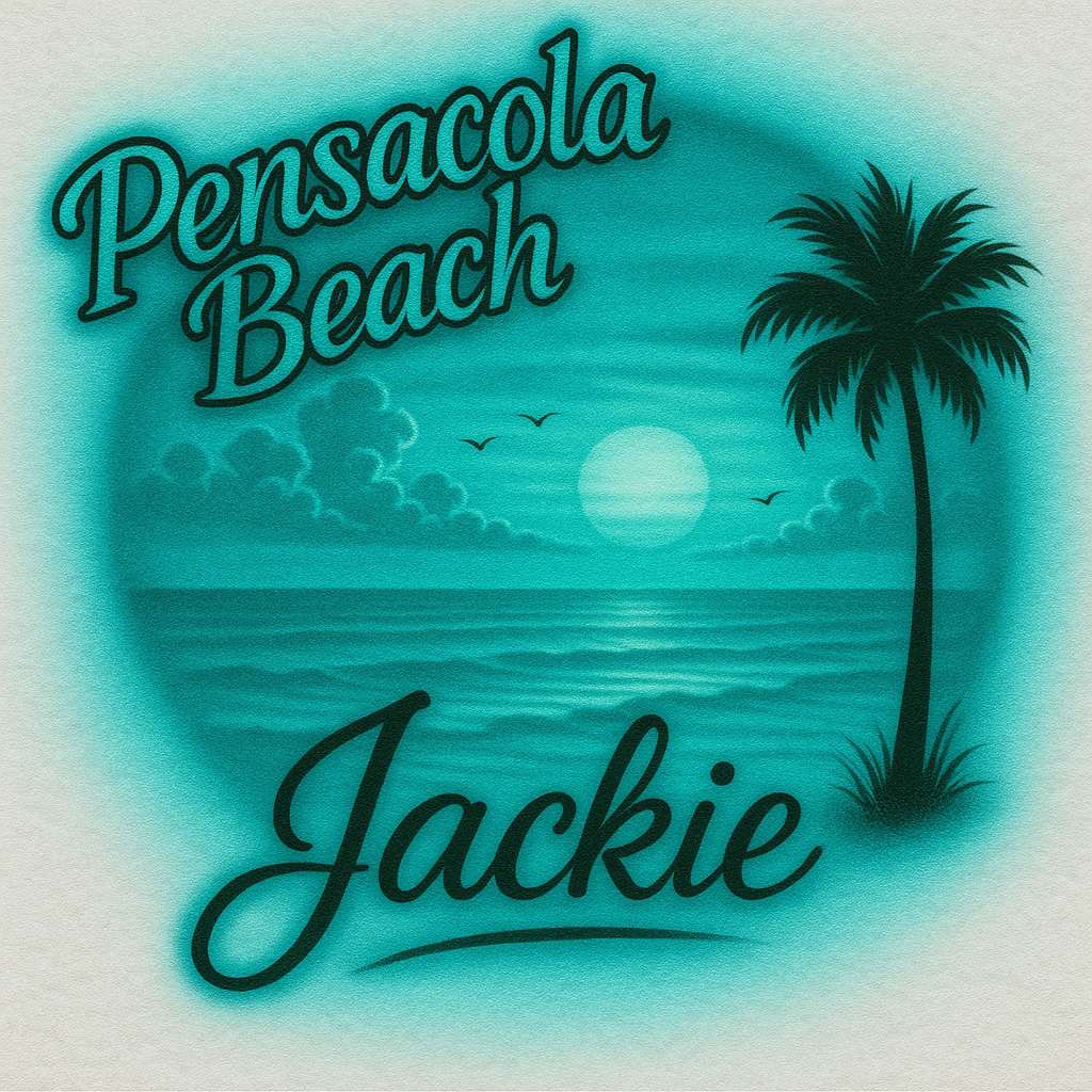 Pensacola Beach Teal Design